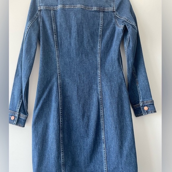 Madewell seamed denim dress small - Picture 6 of 9